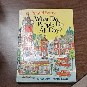 Rare First Edition 1968 Richard Scarry's What Do People Do All Day? Book